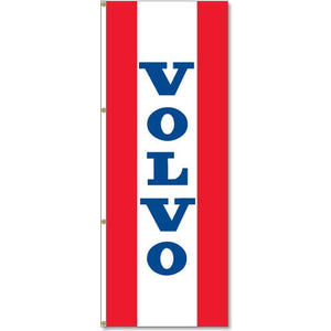 3x8ft Vertical Volvo Logo Flag / Single sided printing