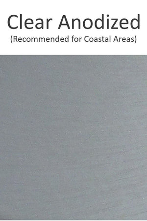 Clear Anodized Finish