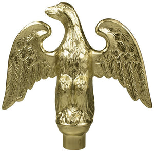 Metal Perched Eagle Flagpole Ornament