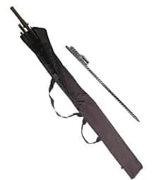 Sectional fiberglass pole with ground spike
