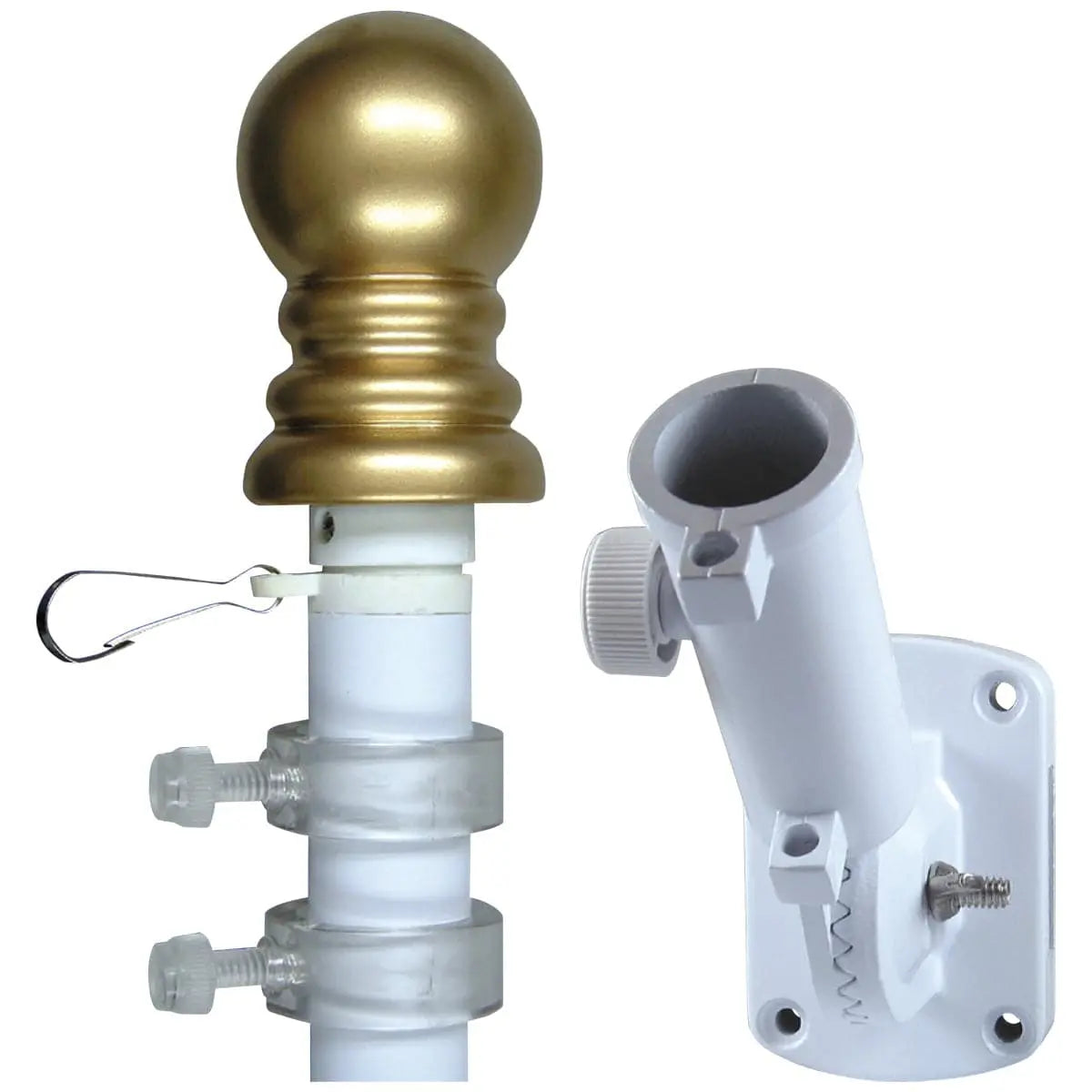 Wall-Mount Residential Flagpole and Hardware Eder